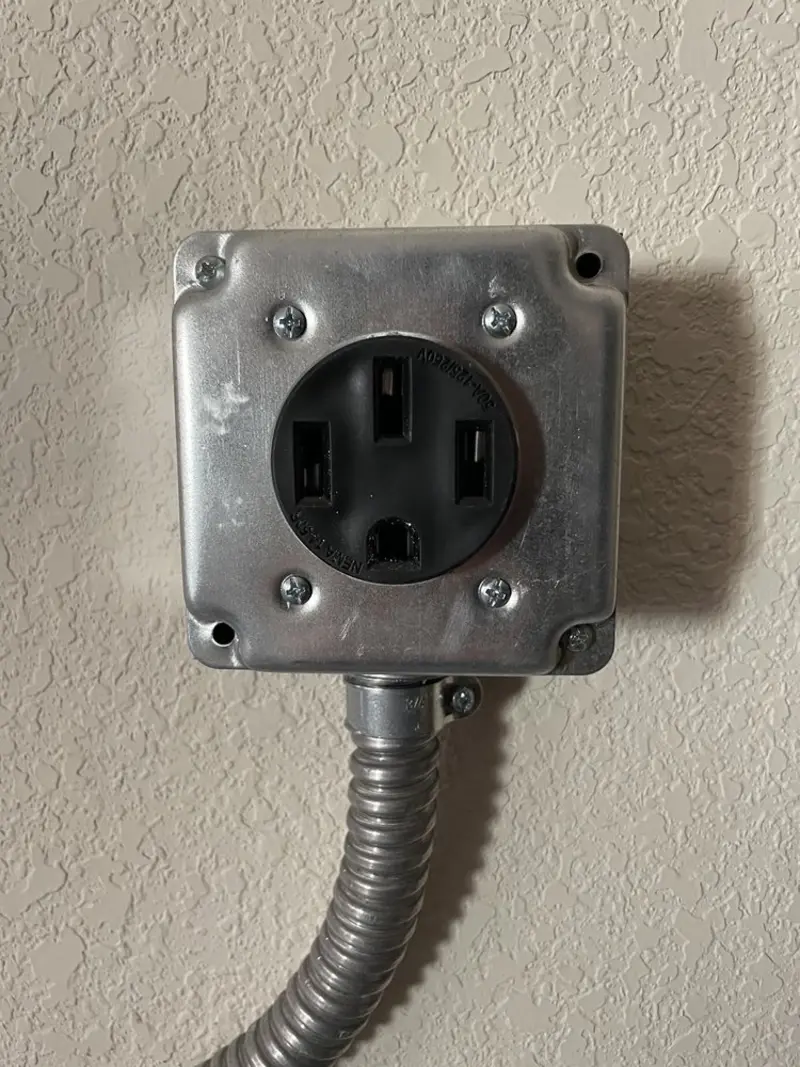NEMA 14-50 outlet installed for Smart Home Electrical in Sleepy Hollow